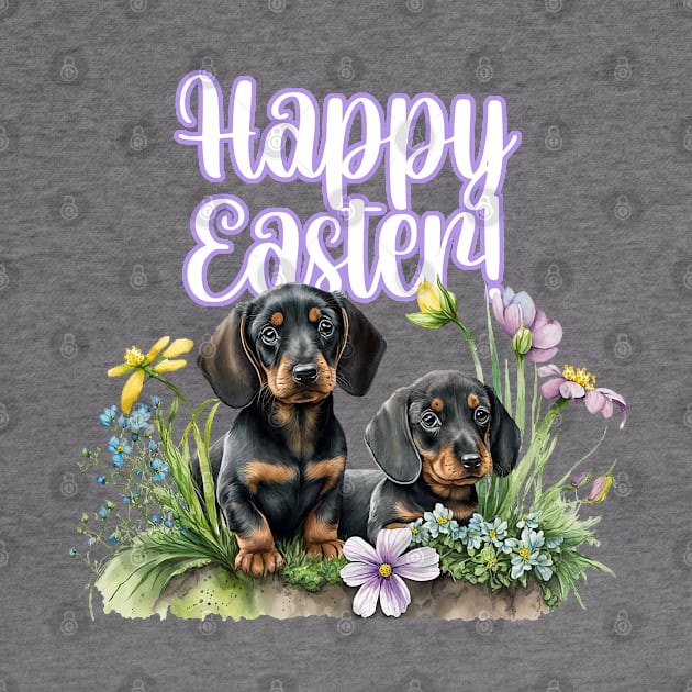 Happy Easter Dachshund 2 by KarmicKal